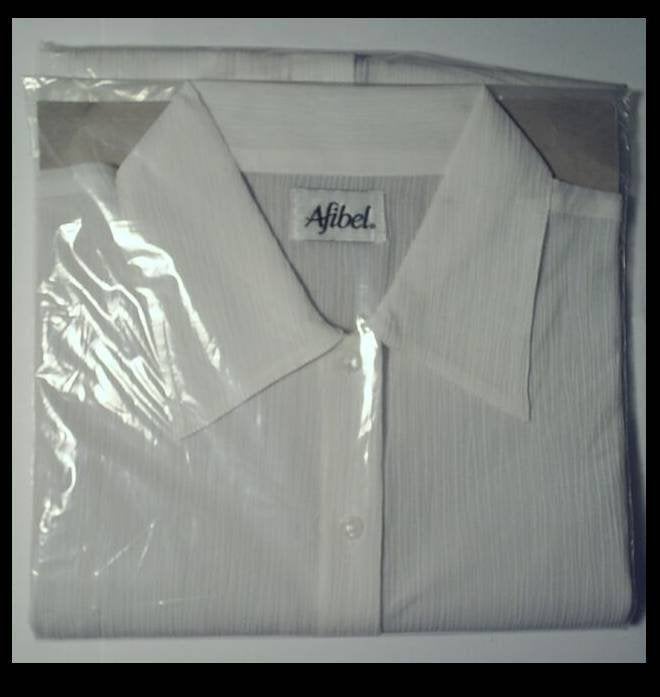 Chemisier carus blanc AFIBEL - t 40 - neuf sous emballage., Kleding | Dames, Blouses en Tunieken, Maat 38/40 (M), Wit, Nieuw, Ophalen of Verzenden