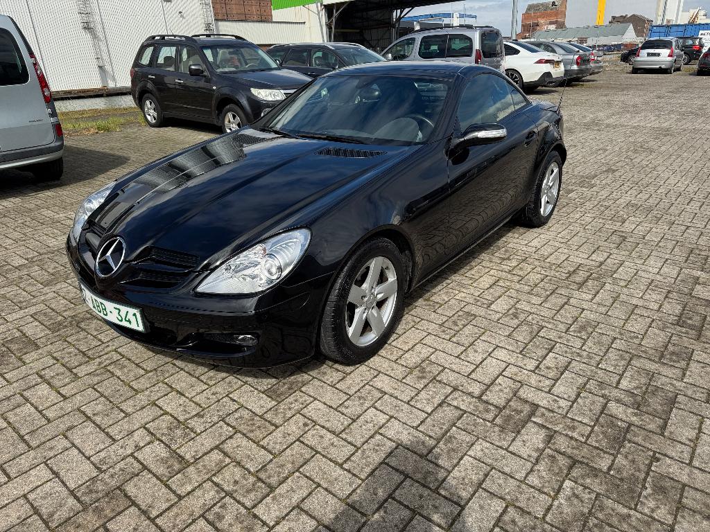 Mercedes SLK 200 automaat en 51000km van 2005 1 eig, Autos, Cuir, Achat, 211 g/km, Entretenue par le concessionnaire