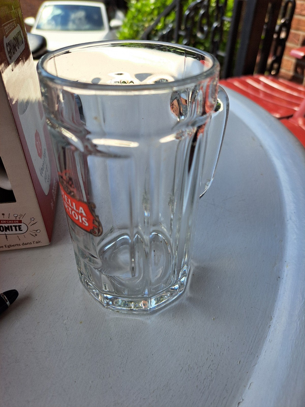 Verre à bière Stella Artois avec poignée 25 cl, Enlèvement ou Envoi, Stella Artois