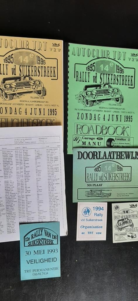 Rallye de la région sucrière 1993 1994 1995, Enlèvement ou Envoi