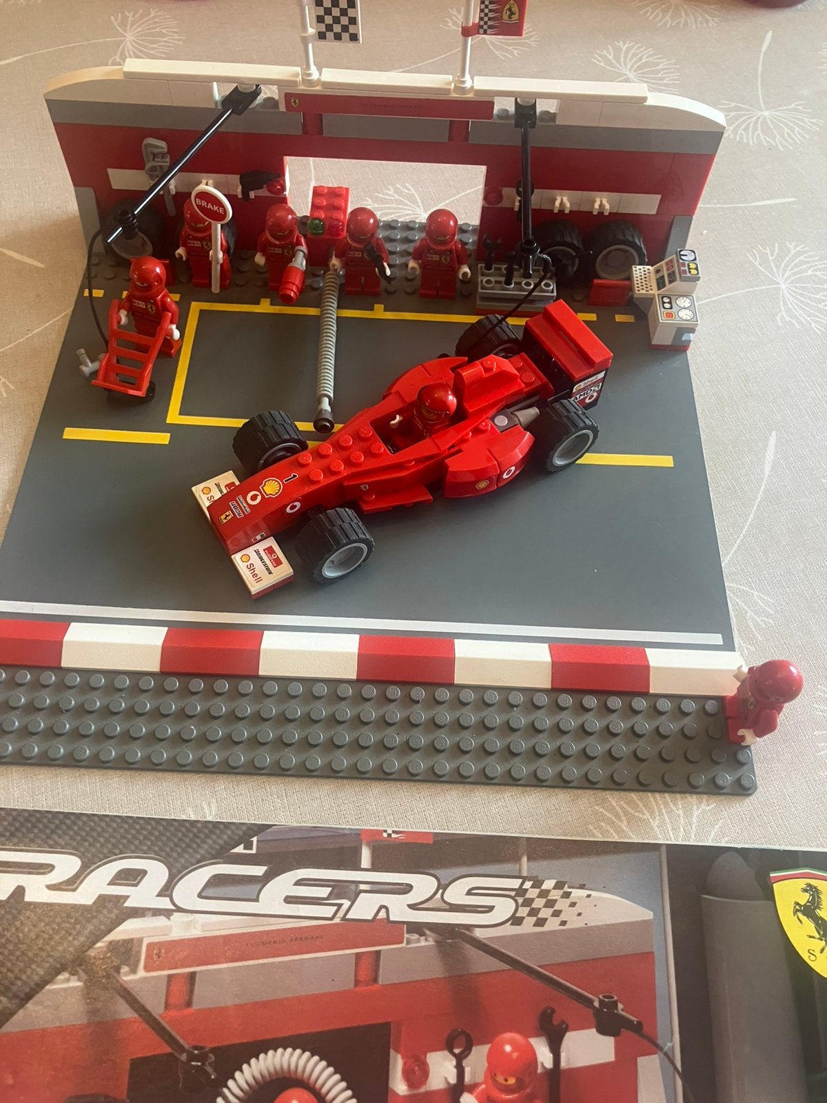Lego 8375 racers ferrari F1 pit set, Enlèvement ou Envoi, Utilisé, Lego, Racers