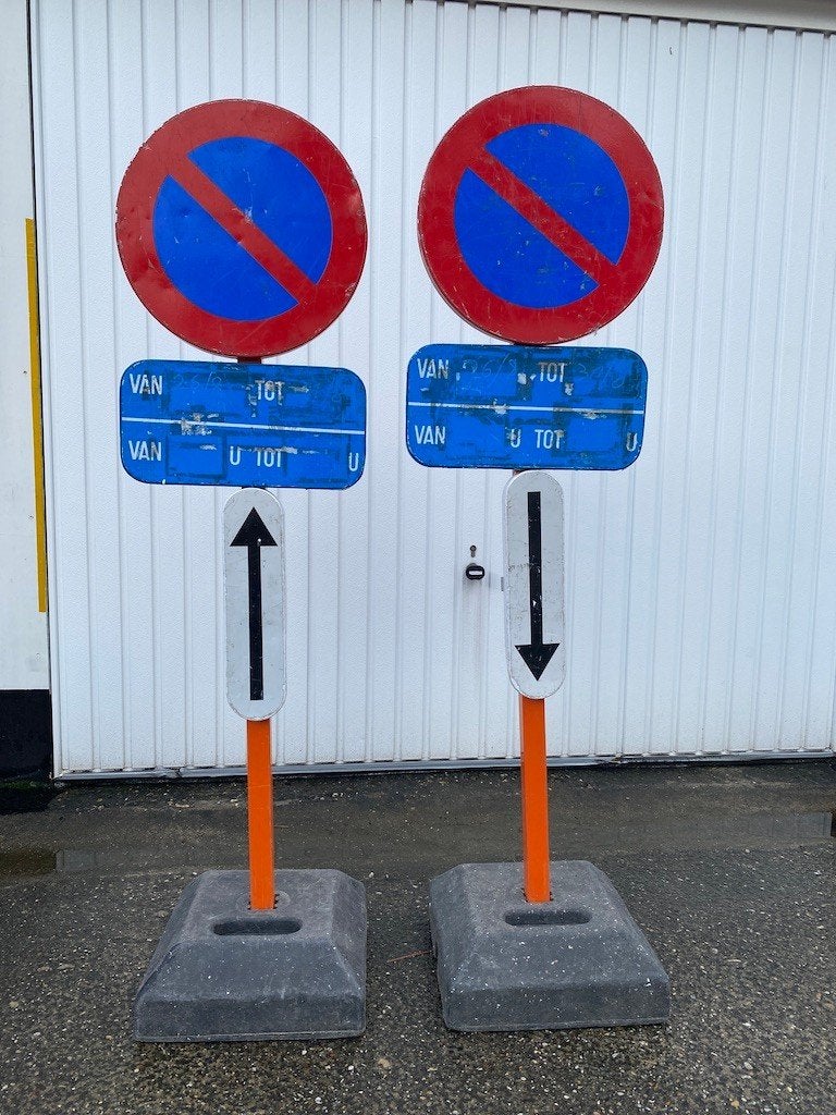 E1 Parkeerborden-Verkeersborden-TE HUUR-Verboden te parkeren, Enlèvement, Comme neuf