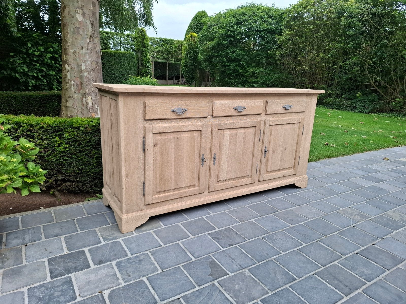 Massief eiken dressoir. Geluchtgomd., Ophalen of Verzenden, Eikenhout