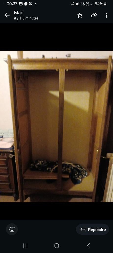 Garde robe 2 portes
