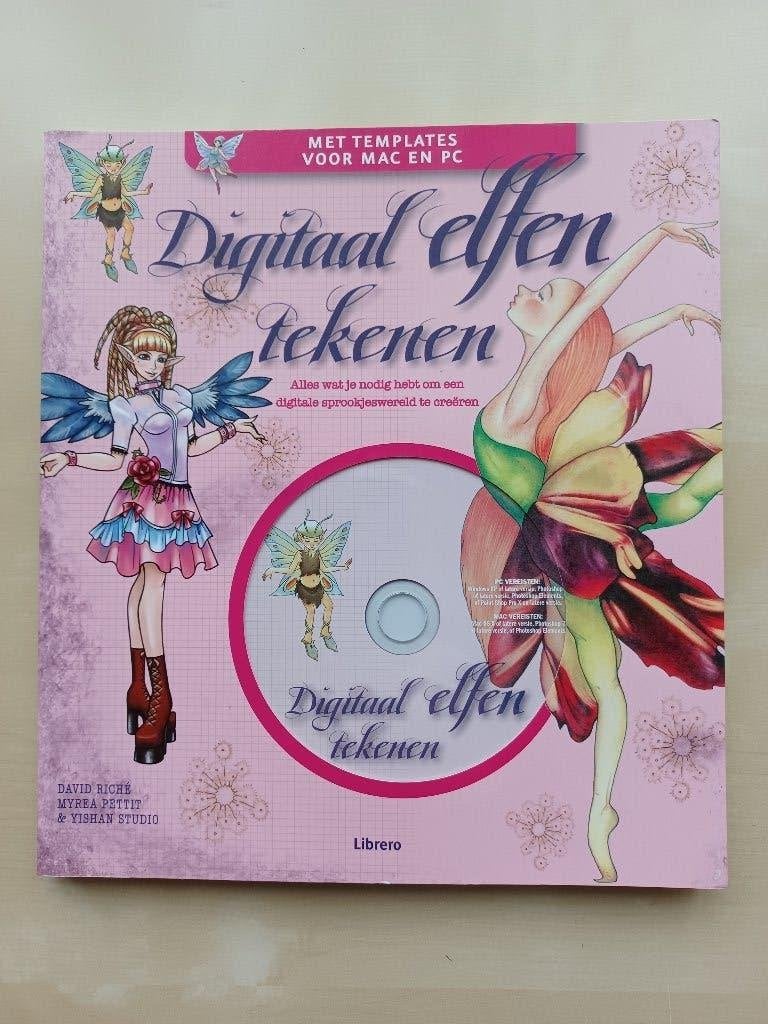 Digitaal Elfen Tekenen (Boek + CD), Ophalen of Verzenden, Zo goed als nieuw, Tekenen en Schilderen, David Riche