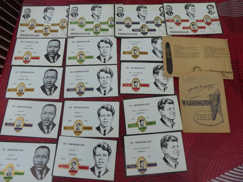 bague de cigare série Kennedy et Luther King, Enlèvement ou Envoi, Utilisé, Bagues de cigare