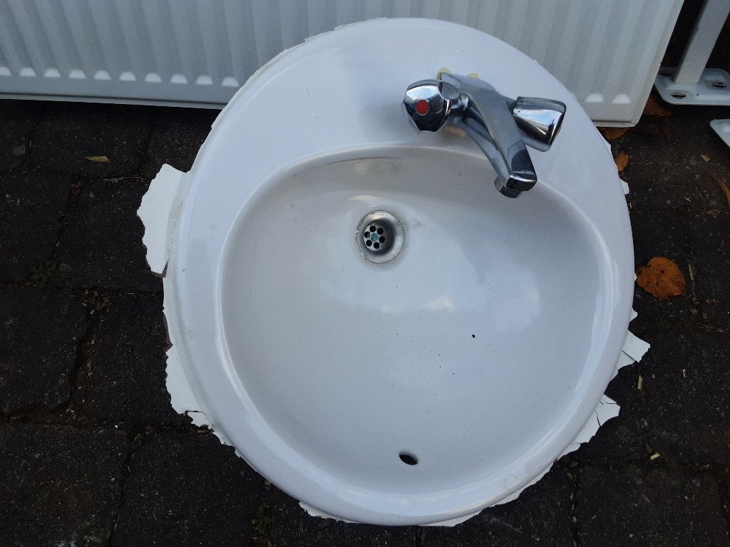 2 lavabo, Ophalen, Gebruikt, Wasbak of Wastafel