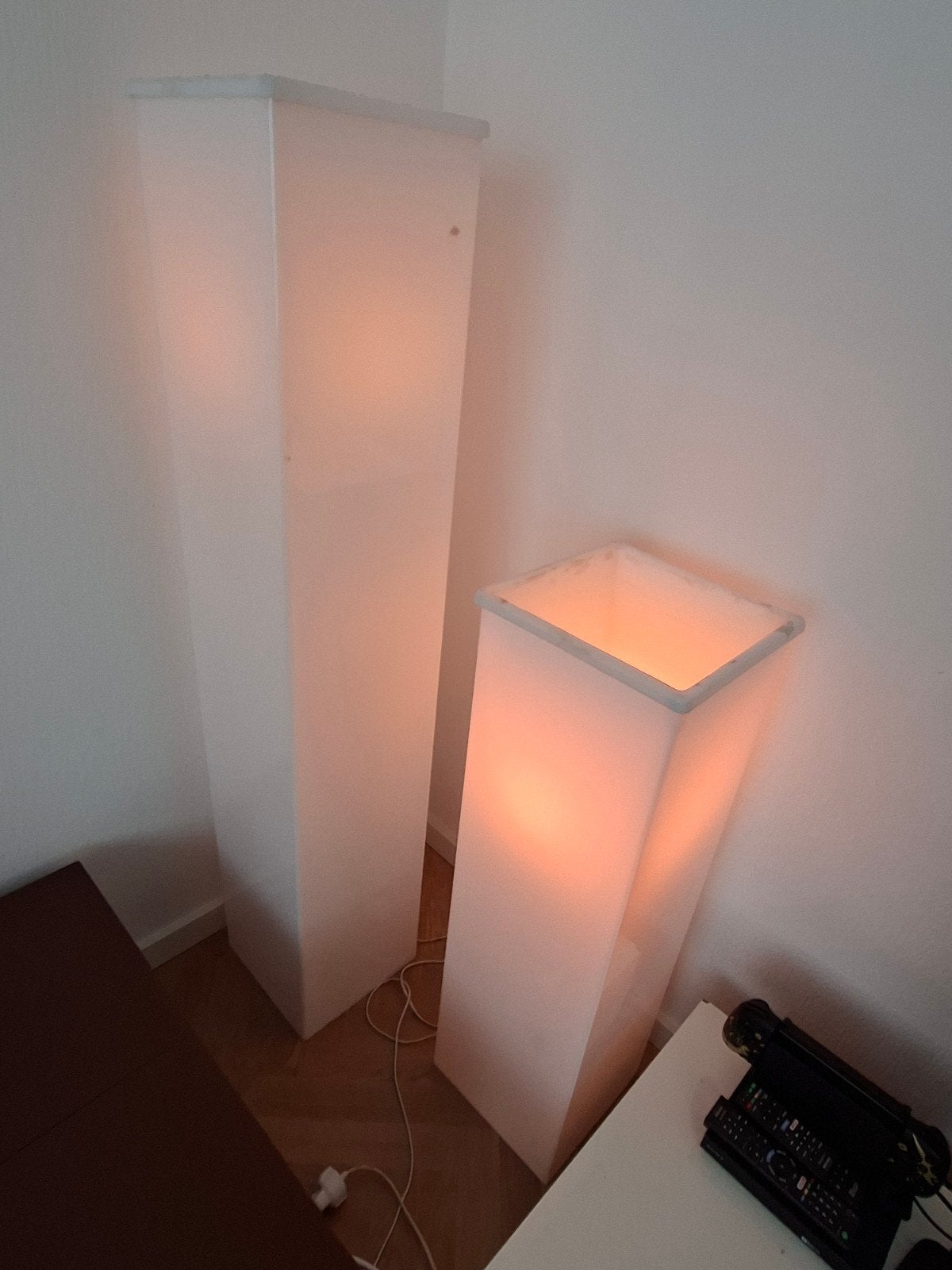 Paul Jansen design - dubbele verlichte Planter zuil, Ophalen