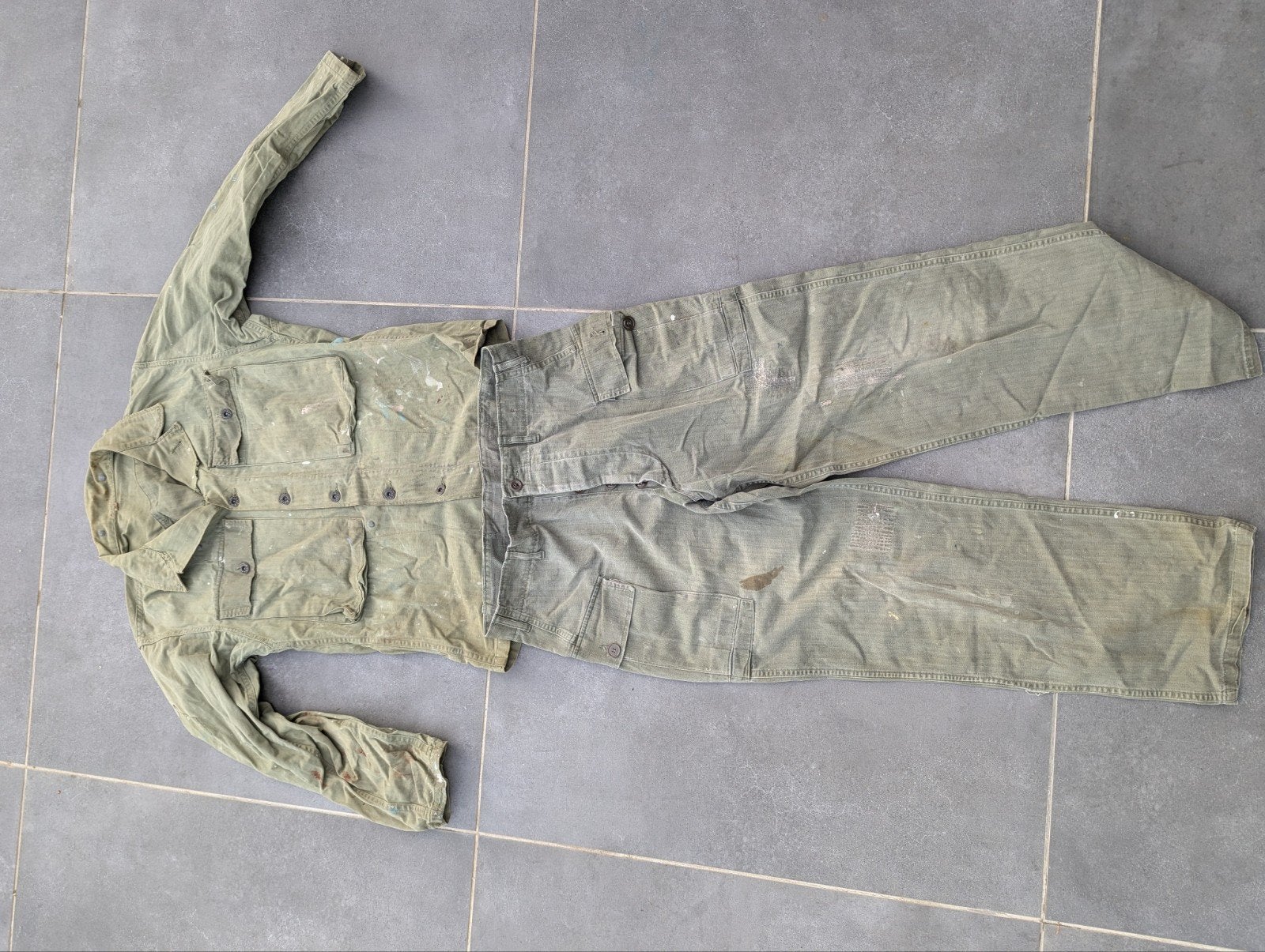 tenue veste pantalon hbt us WW2 Corée, Collections, Enlèvement ou Envoi, Armée de terre, Vêtements ou Chaussures