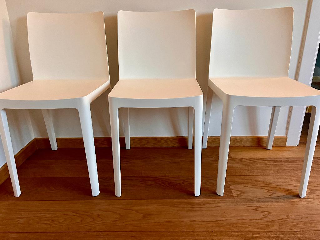 3 design stoelen, Huis en Inrichting, Stoelen, Ophalen, Kunststof, Overige kleuren, Drie