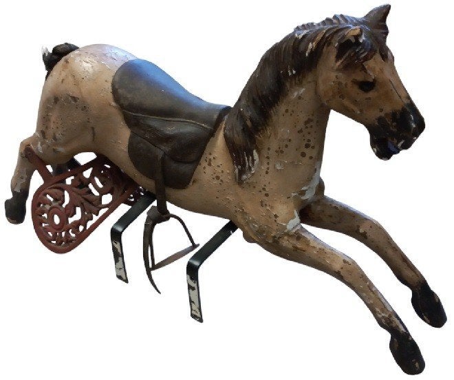 houten paard. in originele staat, Antiek en Kunst, Ophalen