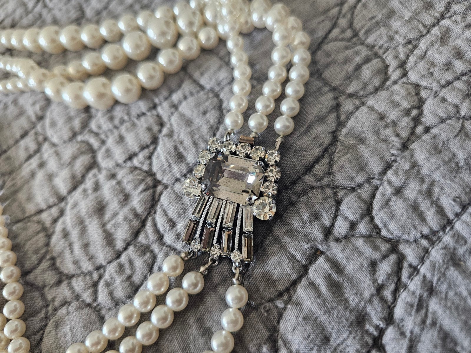 Collier perle vintage années 50