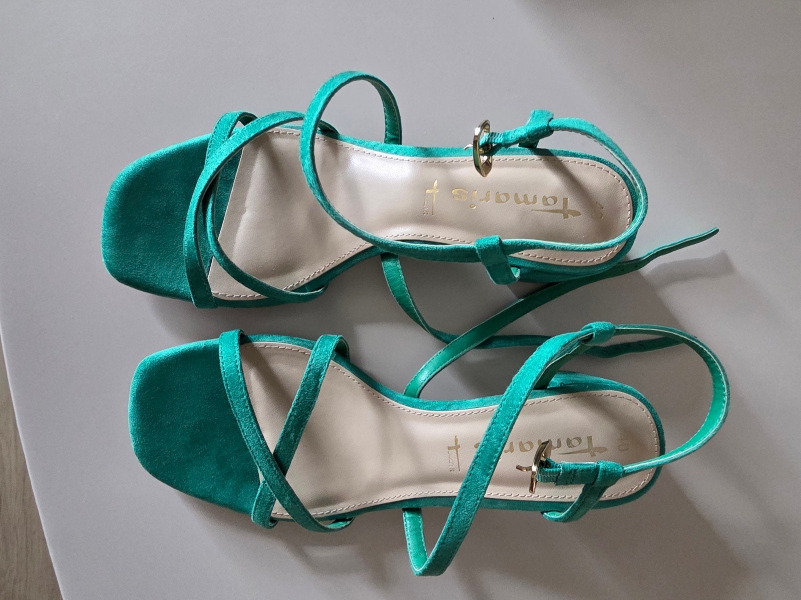 Sandalen Tamaris, maat 40, Tamaris, Zo goed als nieuw, Groen, Sandalen of Muiltjes