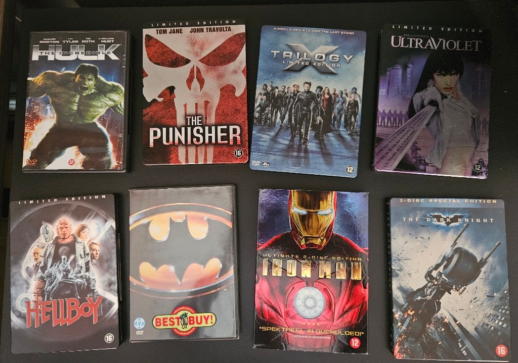 Assortiment DVDs - Super Heroes, CD & DVD, DVD | Action, À partir de 12 ans, Enlèvement, Utilisé, Action