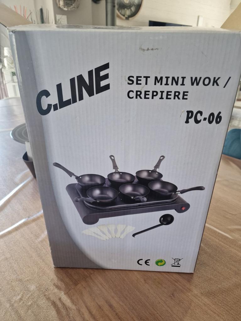 Mini wok et crepiere neuf, Electroménager, Enlèvement