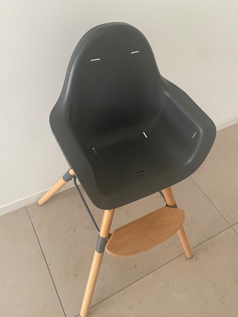 Eetstoel Childhome Evolu 2 incl babyzitje, Kinderen en Baby's, Kinderstoelen, Ophalen, Gebruikt, Meegroeistoel, Gordel(s)