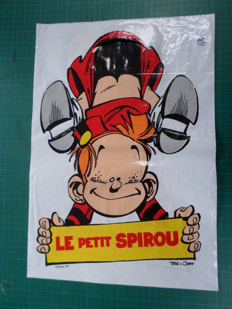 Le petit Spirou - sac plastique - 1997, Collections, Personnages de BD, Enlèvement ou Envoi, Gaston ou Spirou, Utilisé, Autres types
