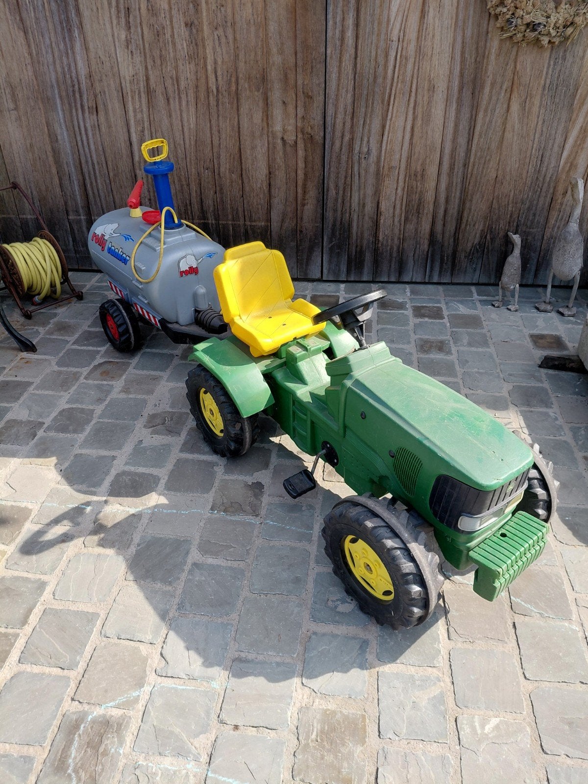 rolly toys traptractor met watertank, Enfants & Bébés, Enlèvement, Utilisé, Autres marques, Avec chariot ou remorque