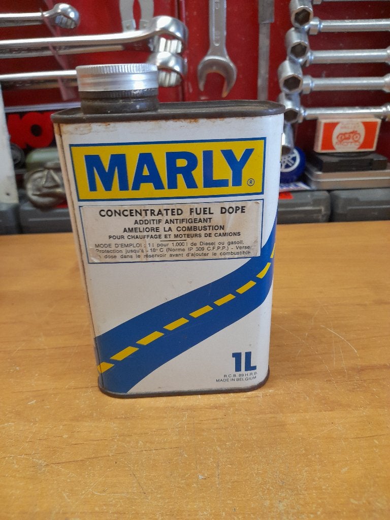 ancien bidon huile vide marly additif, Envoi, Utilisé, Autres types