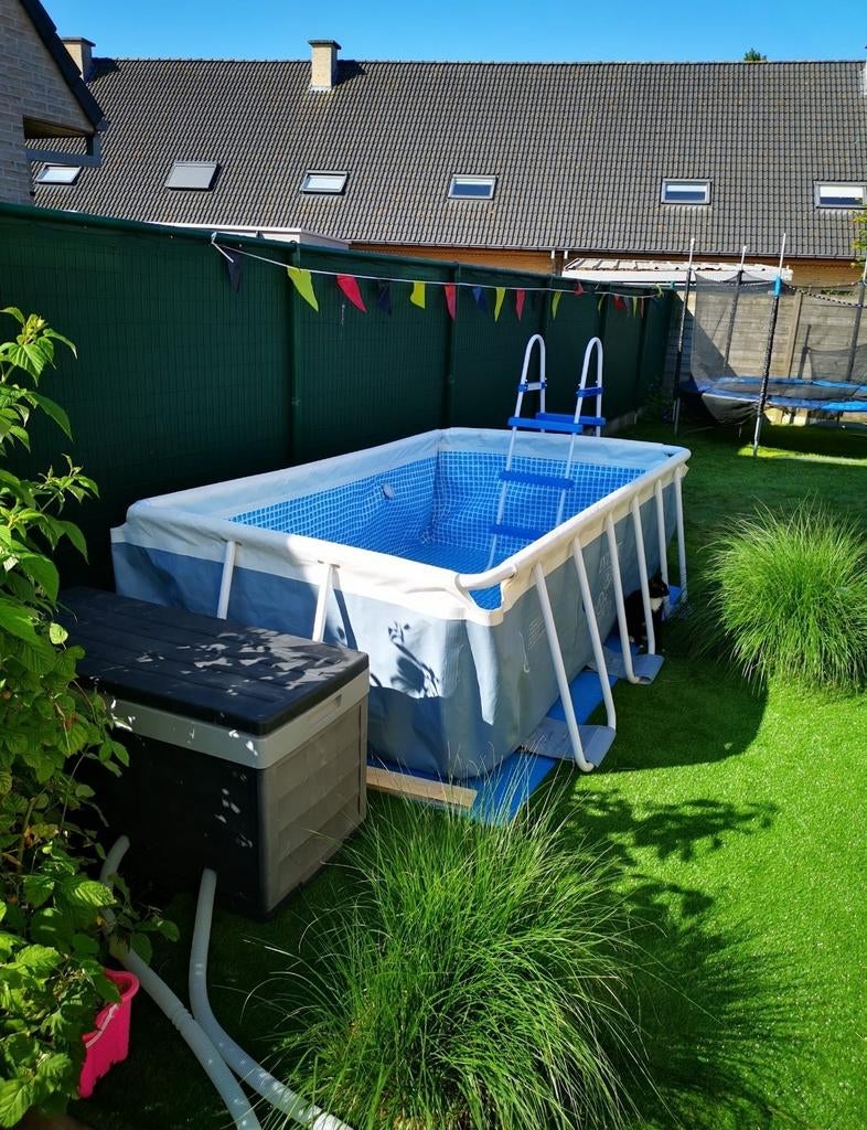 Zwembad Intex en toebehoren met warmtepomp Weau, Tuin en Terras, Zwembaden, Ophalen