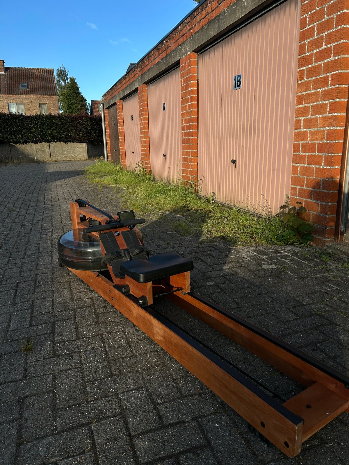 Waterrower kersenhout, Sport en Fitness, Fitnessapparatuur, Ophalen, Zo goed als nieuw, Roeitrainer
