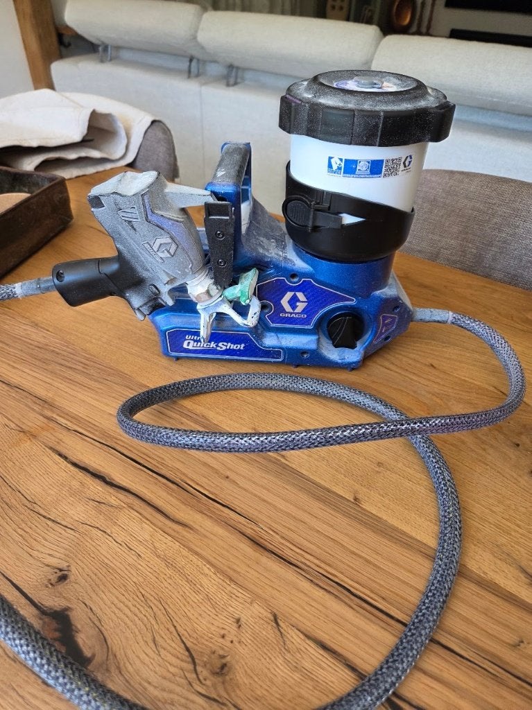 Graco Ultra Quickshot, Doe-het-zelf en Bouw, Schildersmaterialen, Ophalen, Zo goed als nieuw, Verfspuit of Verfpomp