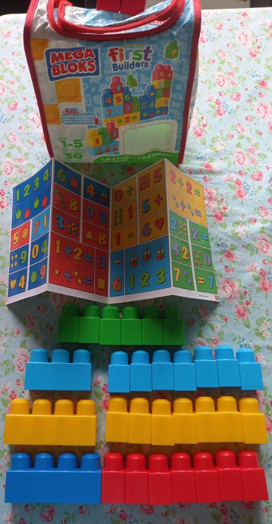 Mega Bloks met stickers, Kinderen en Baby's, Ophalen of Verzenden, Zo goed als nieuw, Megabloks
