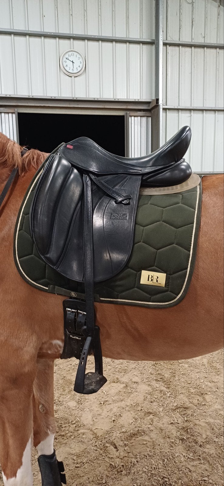 GFS Monarch dressage zadel, Dieren en Toebehoren, Ophalen, L (17.5 inch), Gebruikt, Dressuur