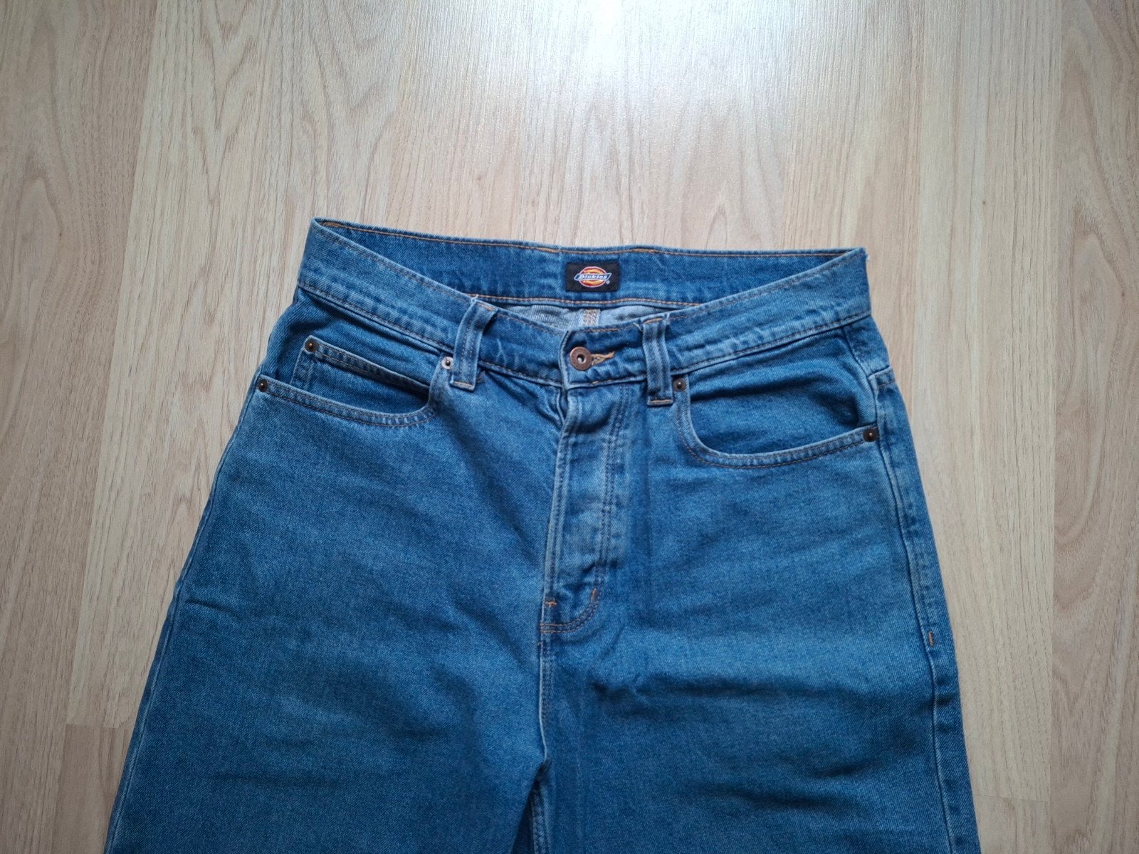 DICKIES DONKERBLAUWE BAGGY BROEK 12/14J, Pantalon, Garçon, Comme neuf, Enlèvement
