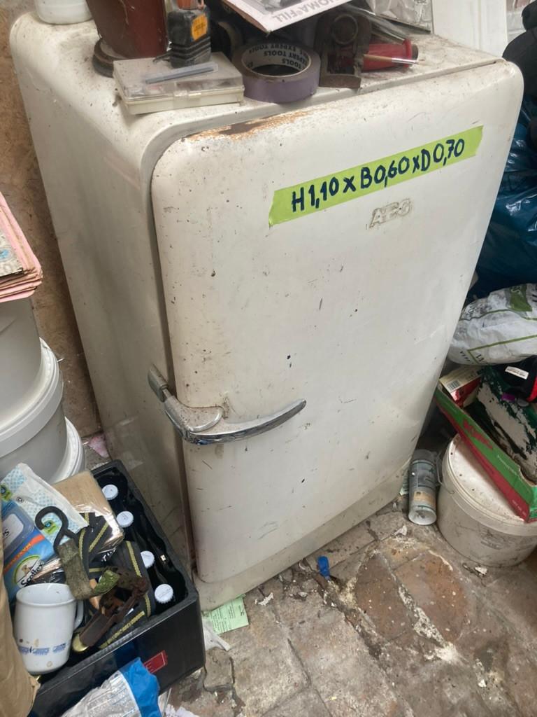 Vintage frigo op te knappen als kast of bar, Ophalen, Niet werkend