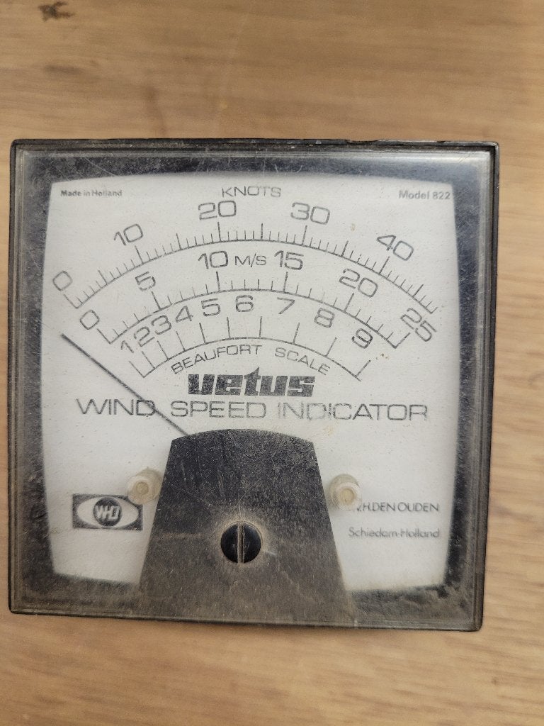 Analoge wind indicator, Ophalen of Verzenden, Gebruikt