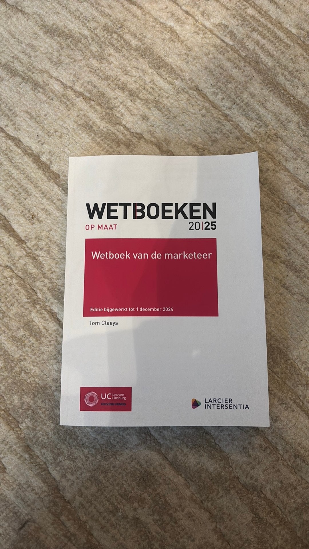 Tom Claeys - Wetboek van de marketeer - UCLL 2025, Enlèvement ou Envoi, Tom Claeys
