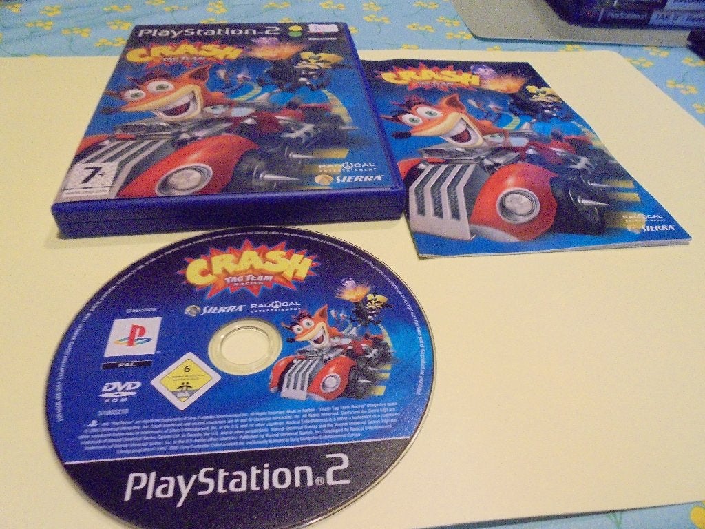 Playstation 2 Crash Tag Team racing (CIB), Consoles de jeu & Jeux vidéo, 2 joueurs, À partir de 7 ans, Course et Pilotage, Utilisé