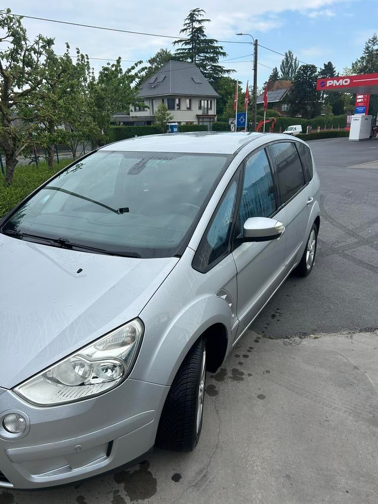 Ford S-Max 1,8 Diesel Silver, Auto's, Ford, 750 kg, 4 cilinders, 7 zetels, Leder