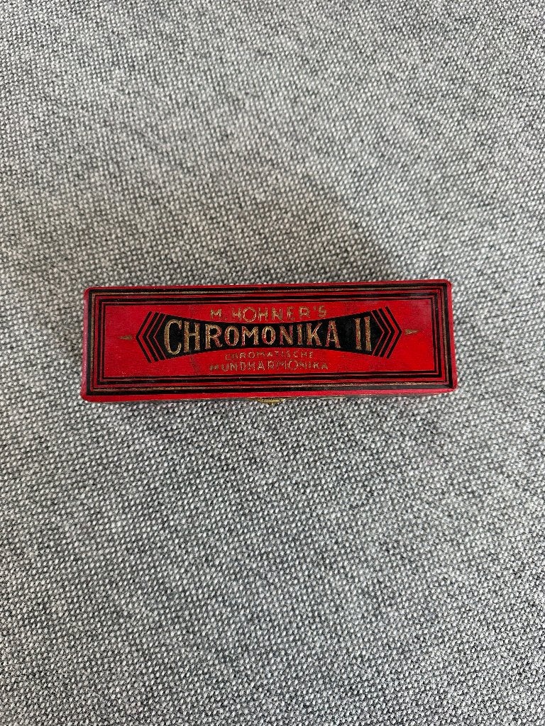 Hohner mondharmonika  chromonika 2 - mondharmonica, Ophalen of Verzenden, Gebruikt, C-mondharmonica, Met koffer of doosje
