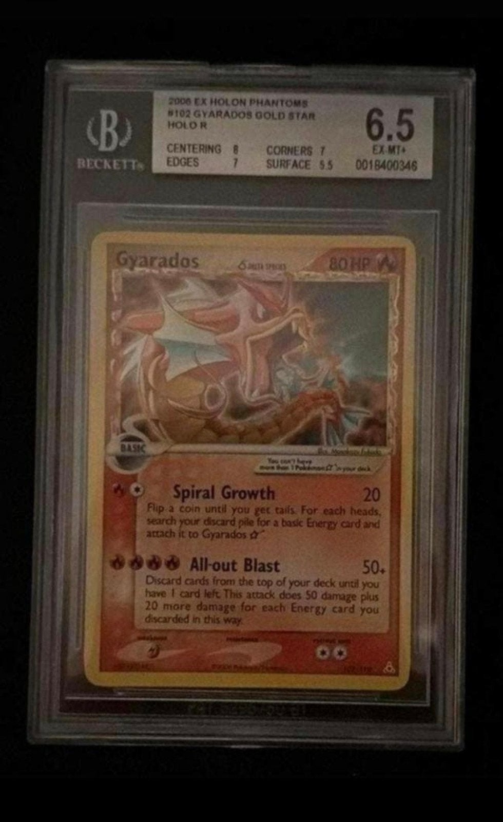 Gyarados Gold Star BGS 6.5, Hobby en Vrije tijd, Verzamelkaartspellen | Pokémon, Ophalen