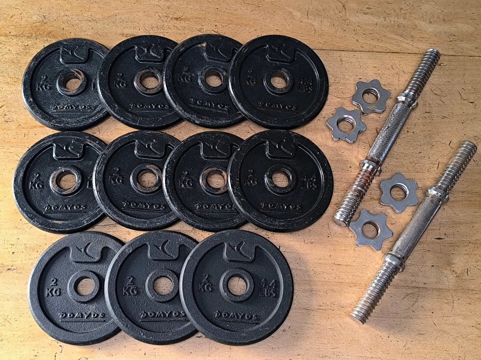Domyos Halterset (26kg) (Goede staat), Ophalen, Gebruikt, Benen, Halterset