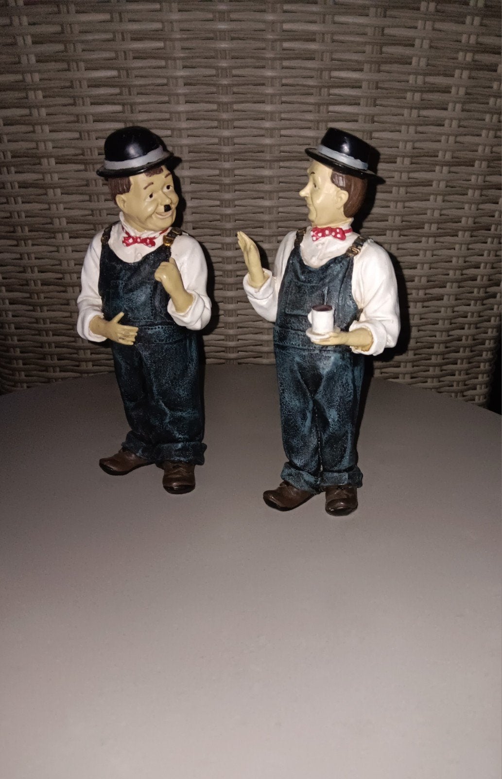Laurel & Hardy beeldjes, Verzamelen, Beelden en Beeldjes, Ophalen of Verzenden, Zo goed als nieuw