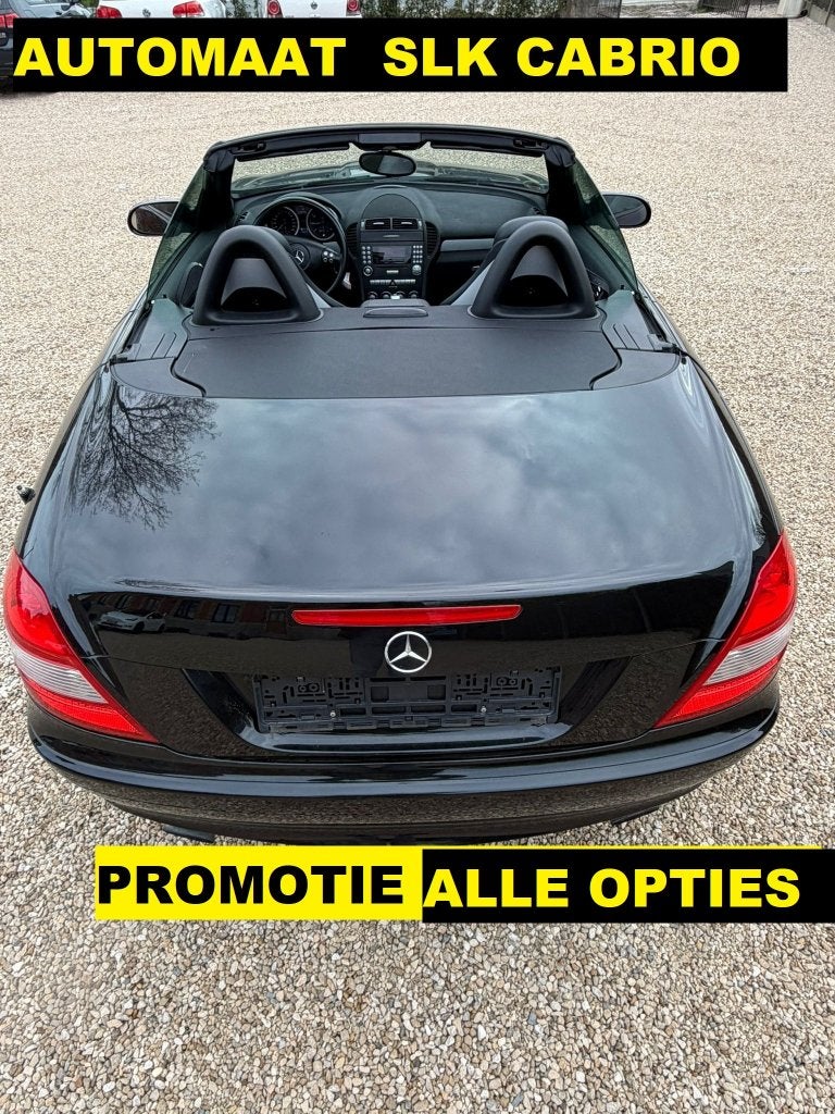 MERCEDES 200 SLK CABRIO  ( AUTOMATIC) 2007, Auto's, Mercedes-Benz, Automaat, Zwart, Zwart, Particulier