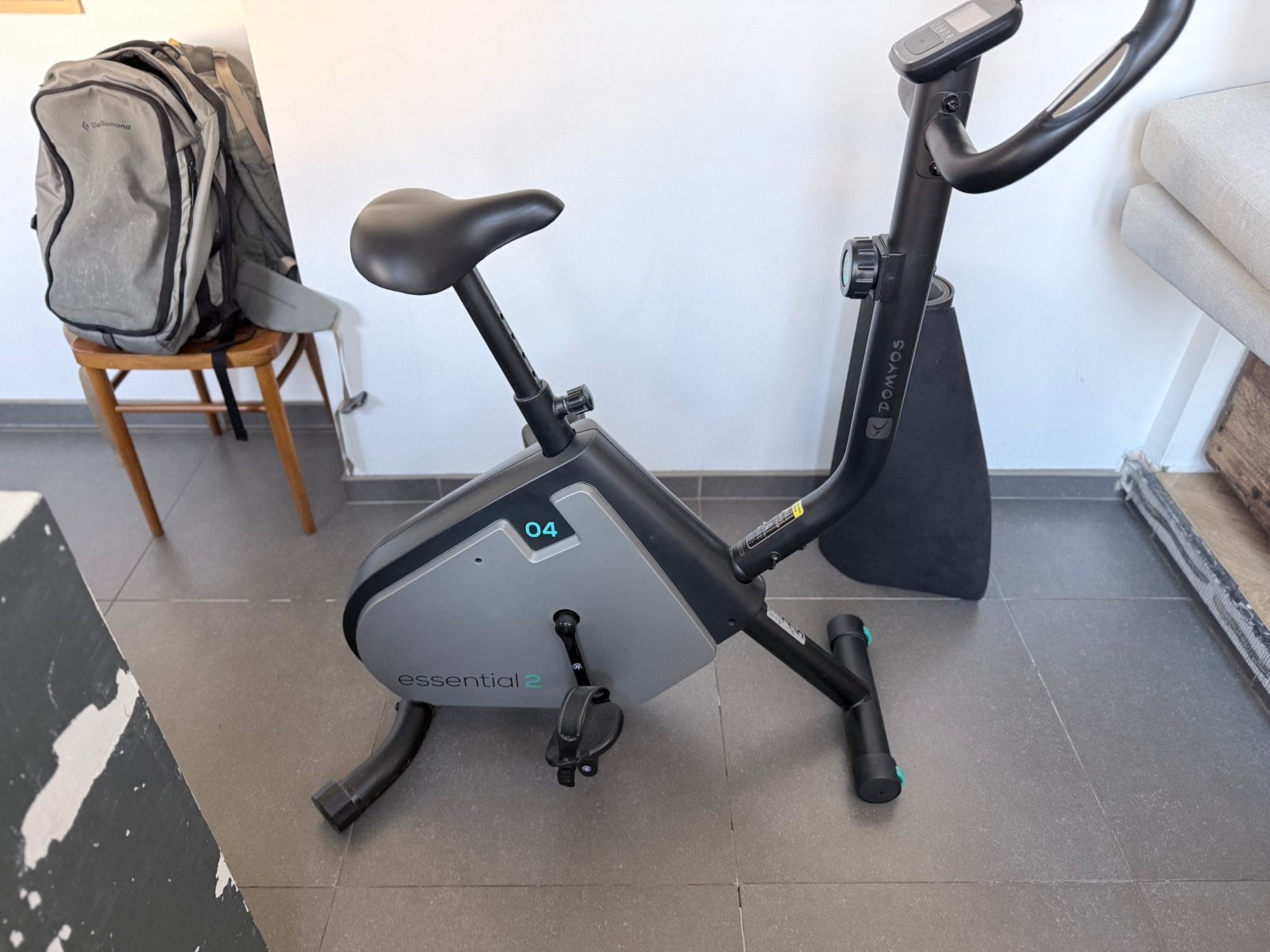 Domyos Essential 2 hometrainer in heel goede staat, Sports & Fitness, Enlèvement, Comme neuf, Vélo d'appartement