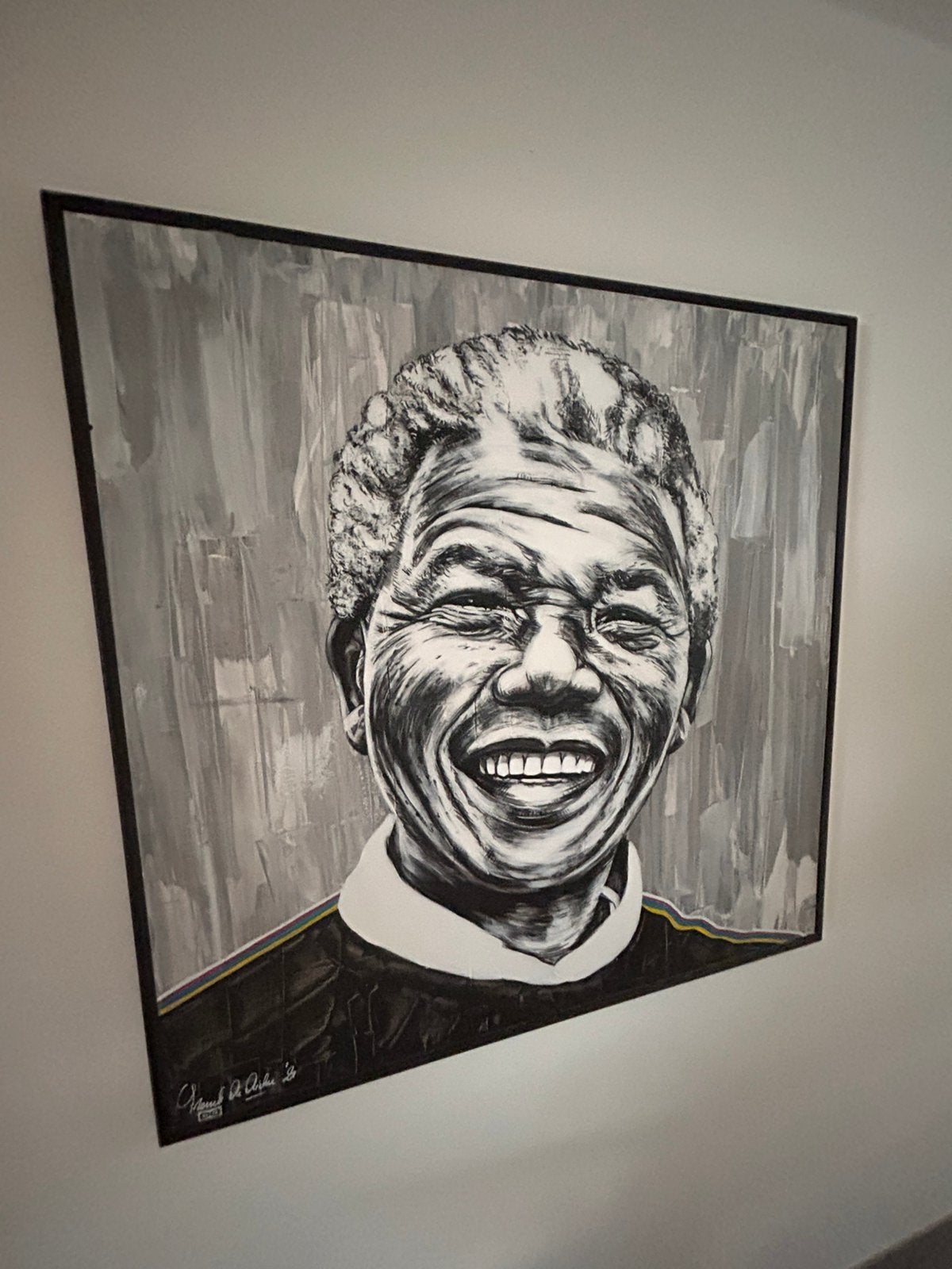 Obama Mandela, Antiek en Kunst, Kunst | Schilderijen | Modern, Ophalen, Gelimiteerde oplage, Gemengde techniek, Metaal