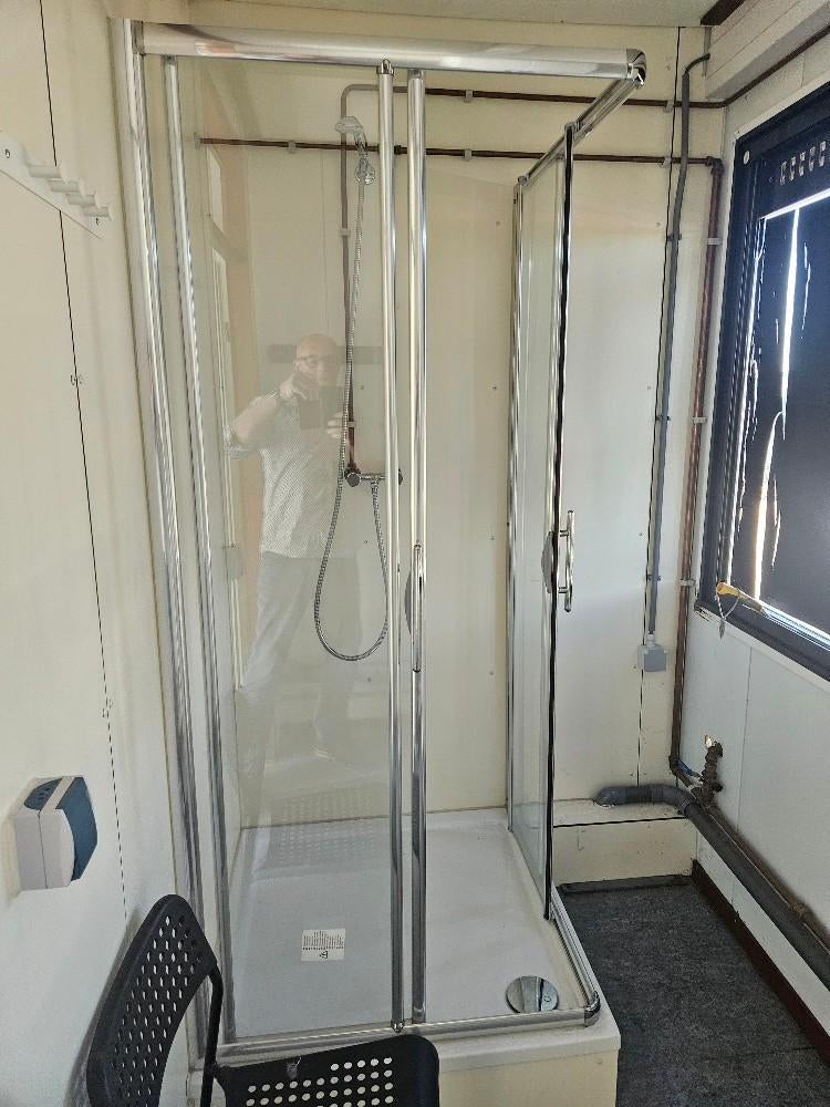 2 geschakelde bureelunits, Ophalen