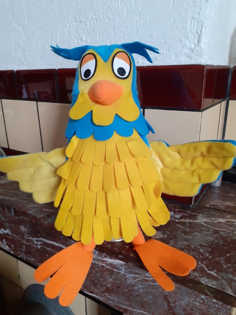 Meneer de Uil fabeltjeskrant handpop poppenkastpop groot for