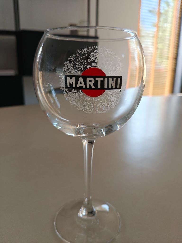 6 Martini glazen, Ophalen, Zo goed als nieuw, Overige typen