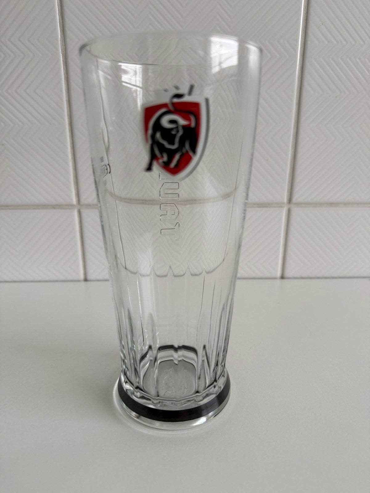 1x Bierglas ‘Jupiler Tauro’ 33 cl (2008), Verzamelen, Ophalen, Nieuw, Glas of Glazen, Jupiler