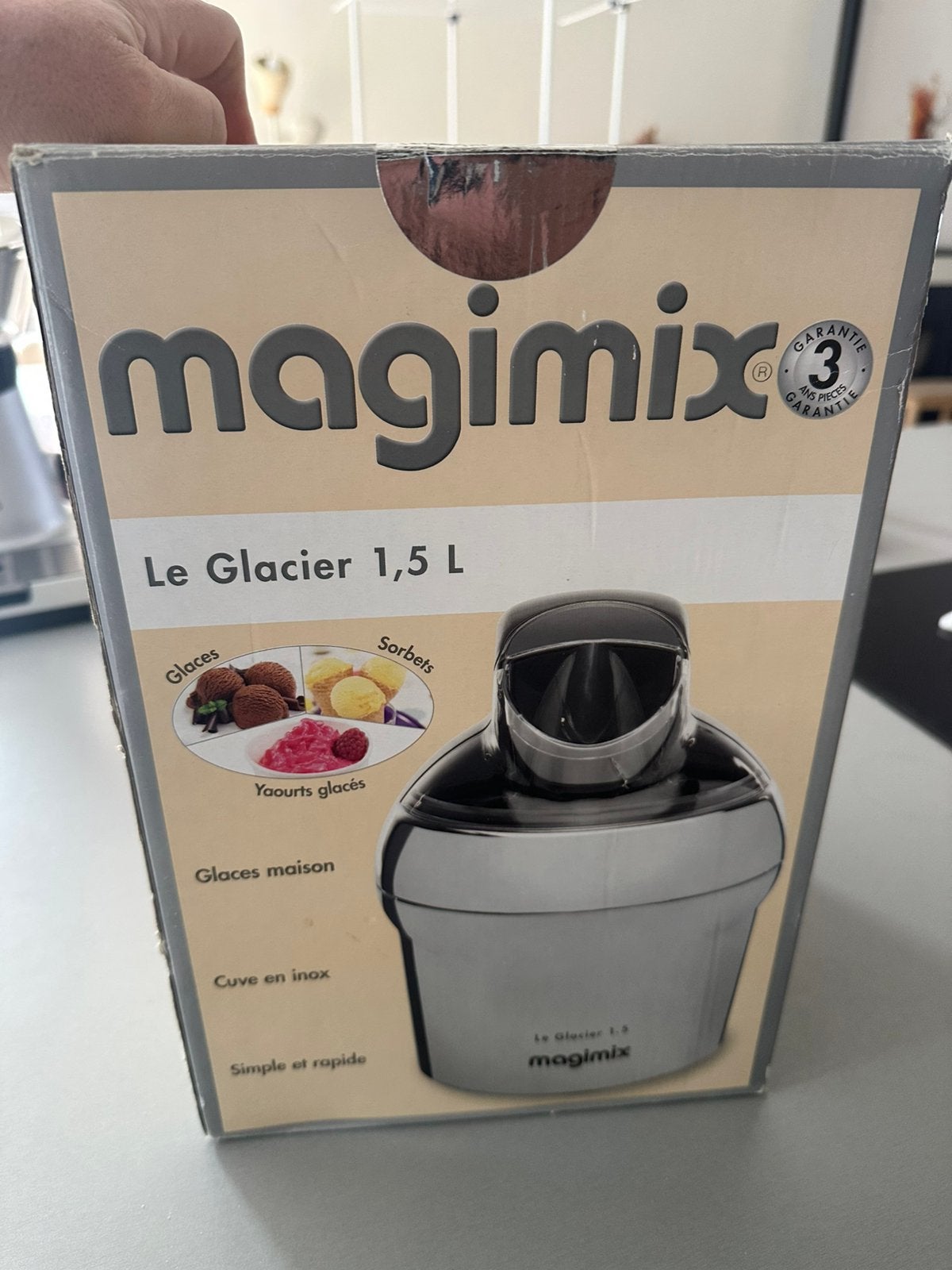 Magimix le glacier 1.5L ijsmachine., Ophalen of Verzenden, Zo goed als nieuw