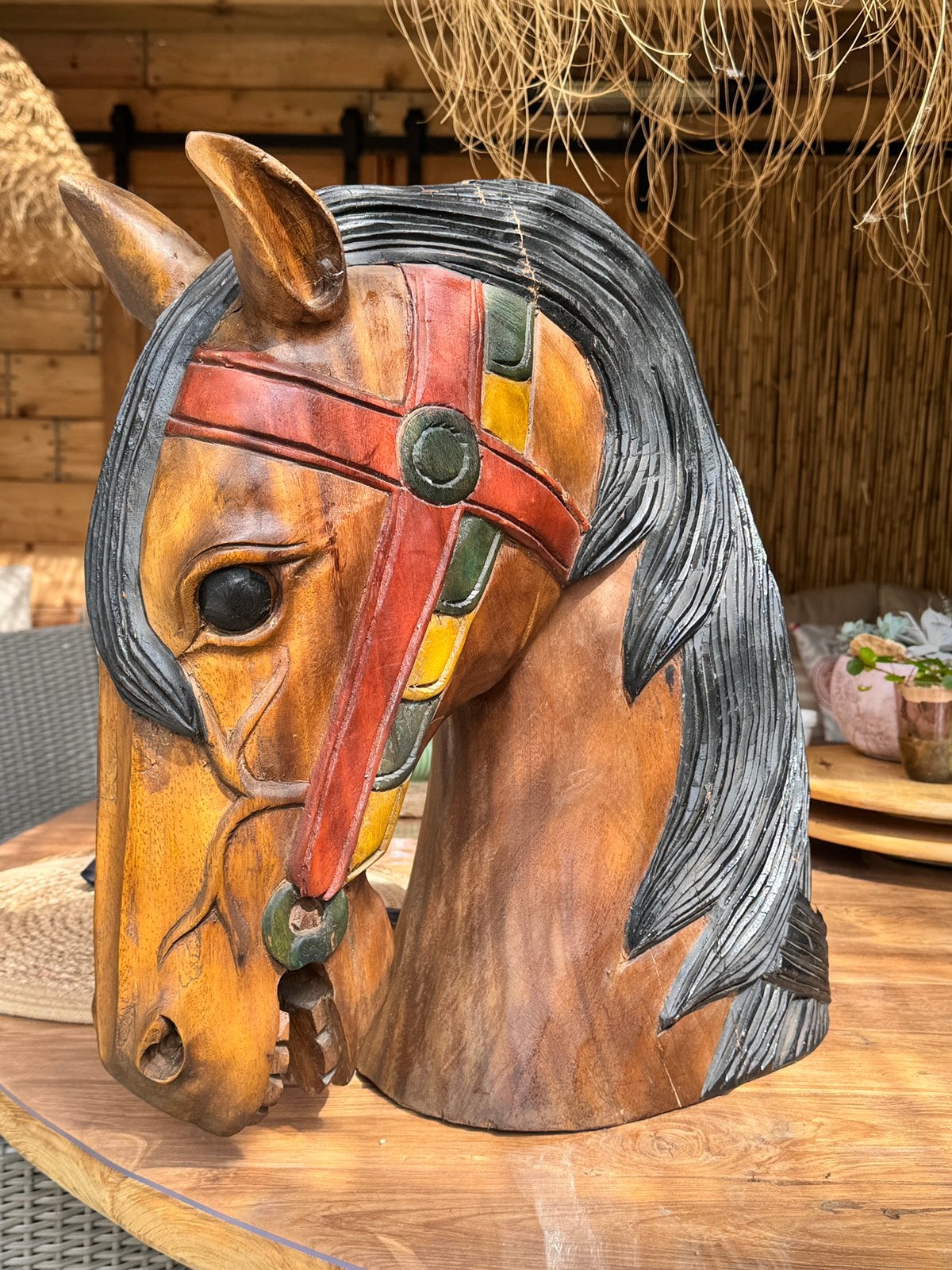 Houten Paardenhoofd, Ophalen