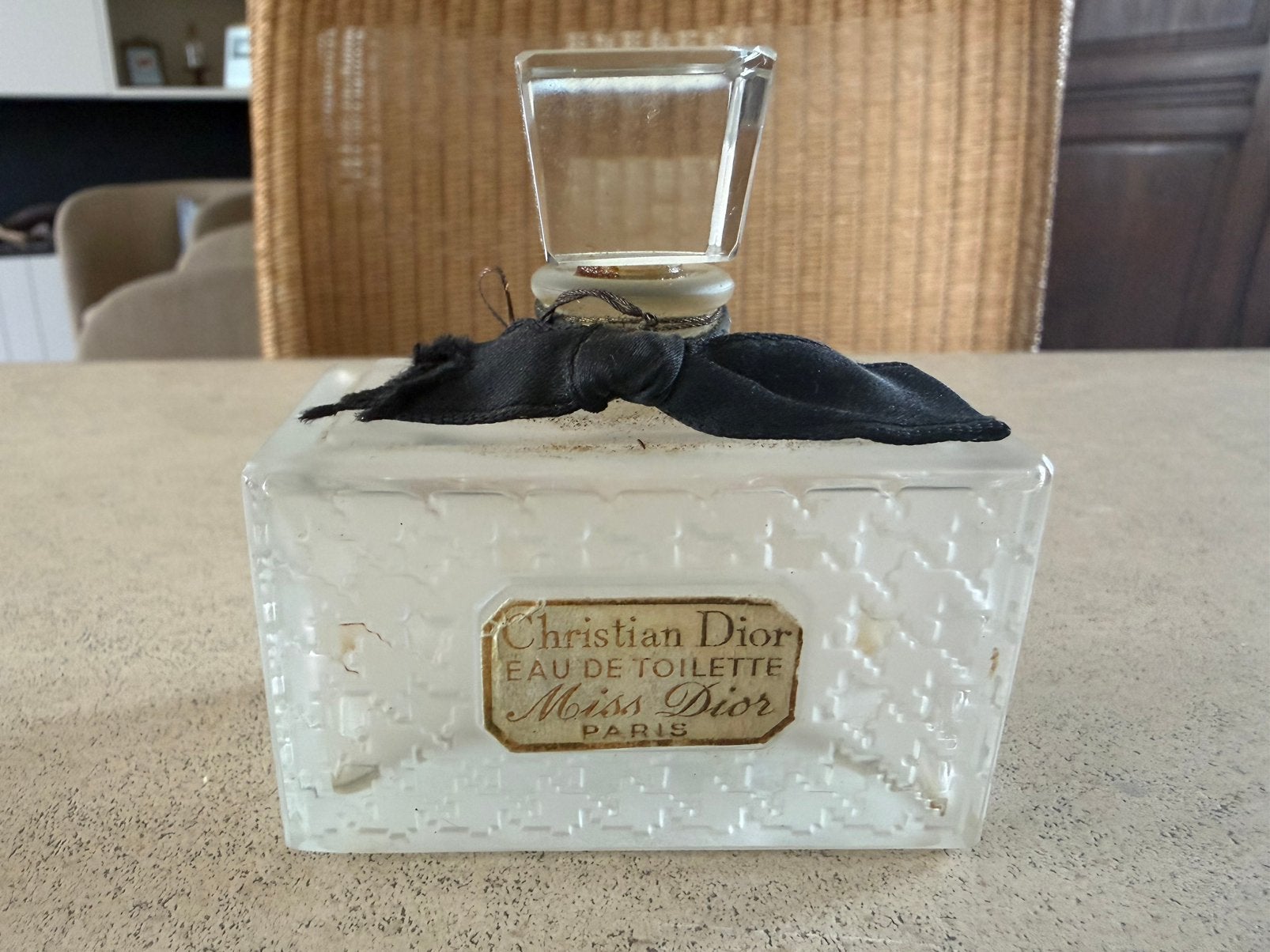 bouteille Miss Dior vintage, Enlèvement ou Envoi, Utilisé, Bouteille de parfum