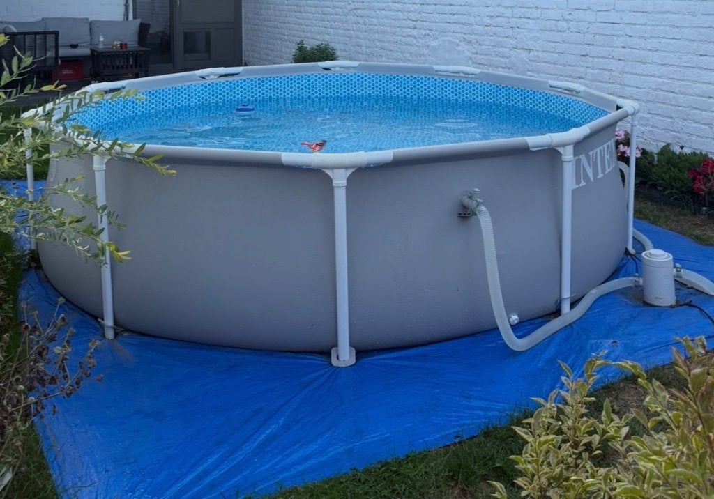zwembad 457x122 cm + pomp + nieuw afdekzeil, Tuin en Terras, Zwembad-toebehoren, Ophalen of Verzenden, Nieuw, Afdekzeil