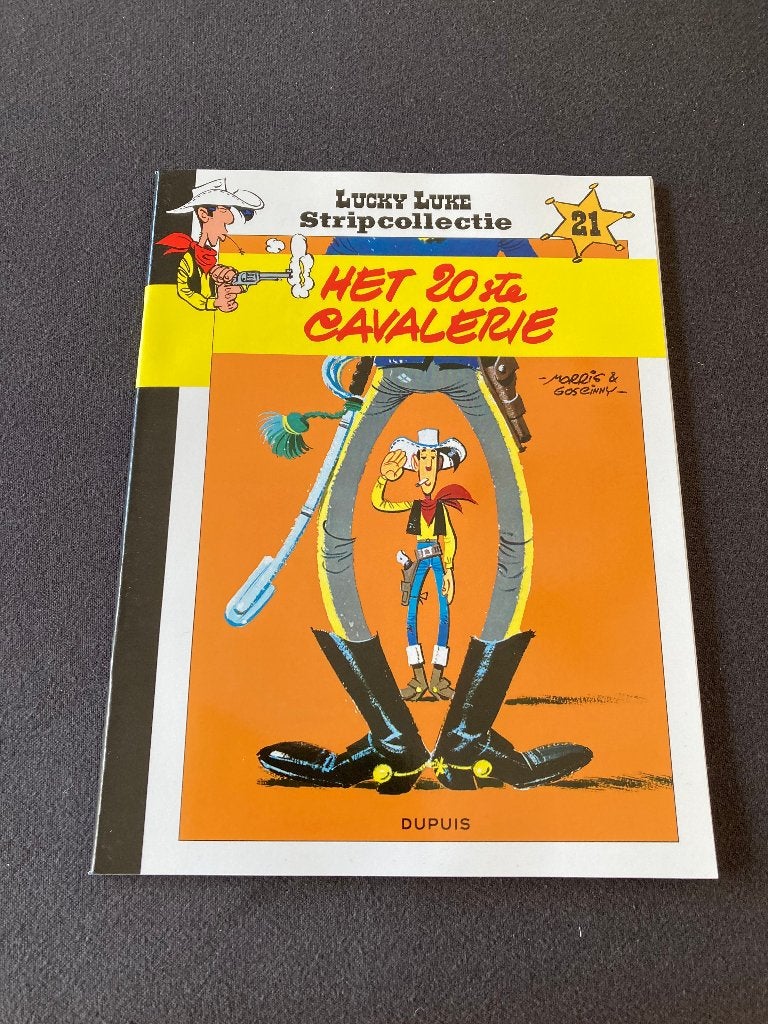 Strip 'Het 20ste cavalerie' Morris & Goscinny 1x gelezen, Boeken, Eén stripboek, Ophalen of Verzenden, Zo goed als nieuw, Morris & Goscinny,